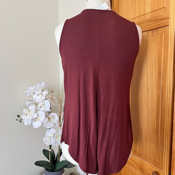 NWT Maurices Small Tank w/ Strap Neckline Small Boho Gypsy Rust Burnt Orange - Picture 3 of 8